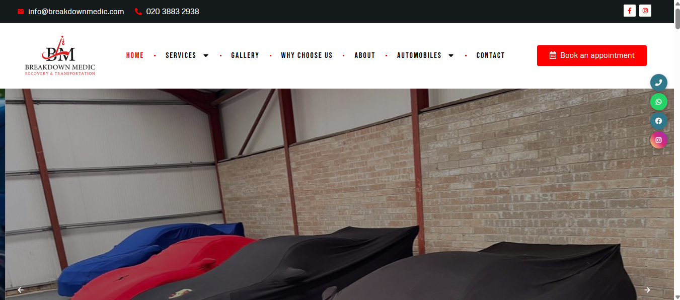 Breakdown medic web design by growistan